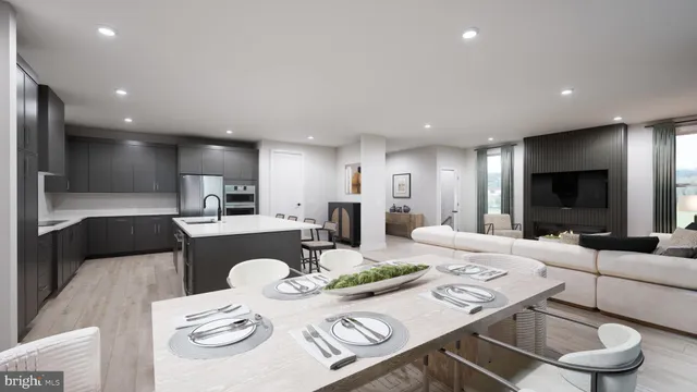 a bathroom with a double vanity sink mirror and bathtub