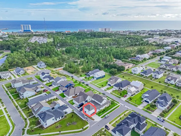 an aerial view of a city