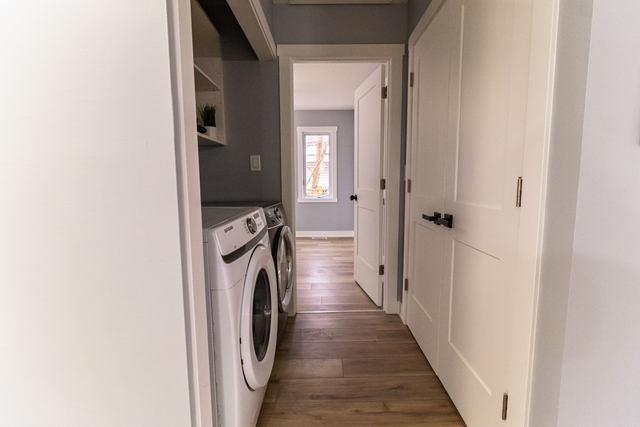 25267 Timber Lane Lake Villa, IL 60046 - Photo 8 of 19 a view of a hallway with a washer and dryer