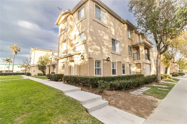 a front view of a building