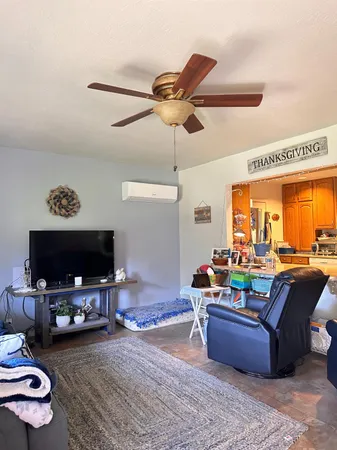 a room with furniture and a flat screen tv