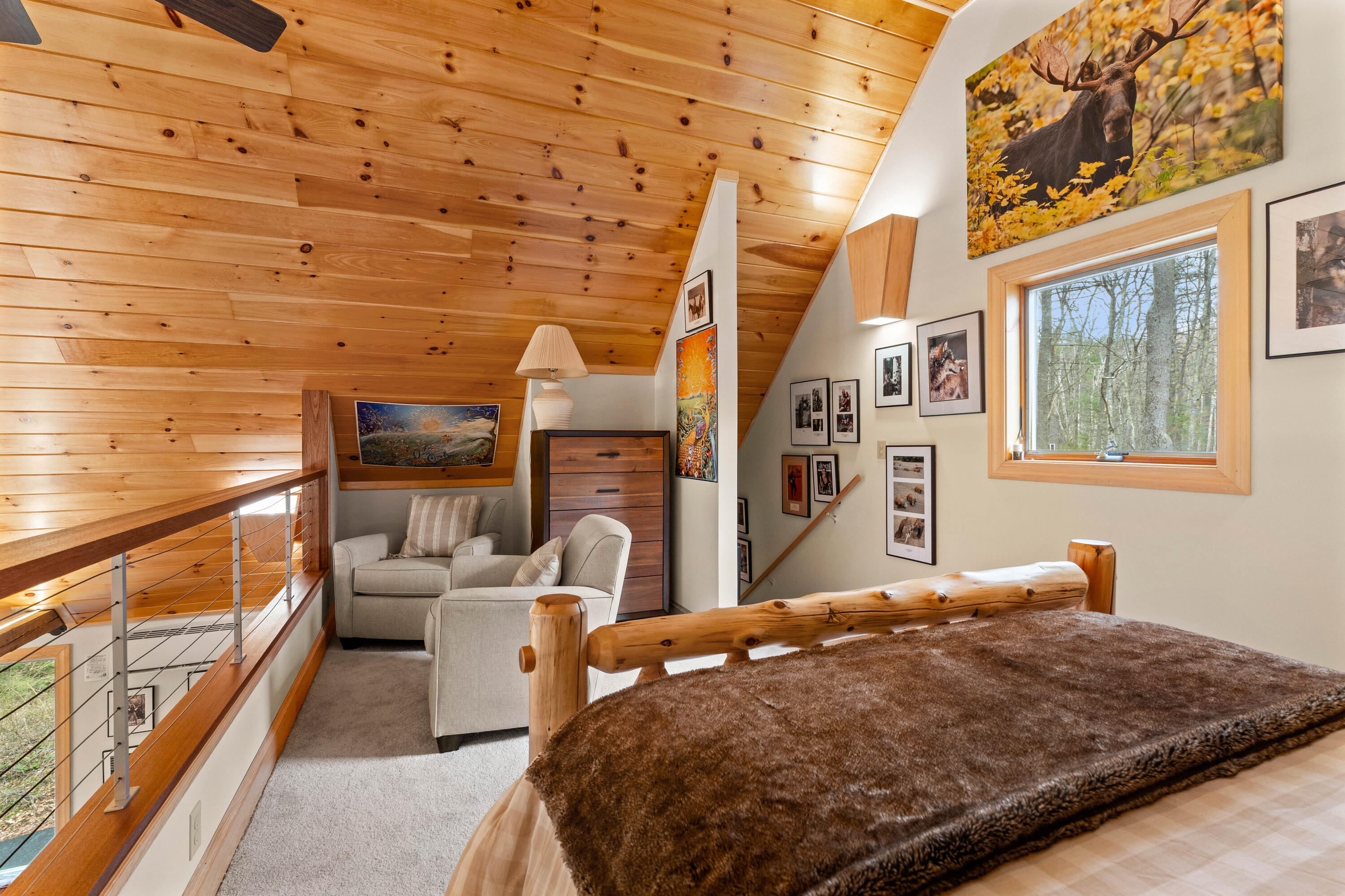 54 Stonetree Road Arrowsic, ME 04530 - Photo 25 of 52 great-room-bedroom-rloft-railing-54-ston