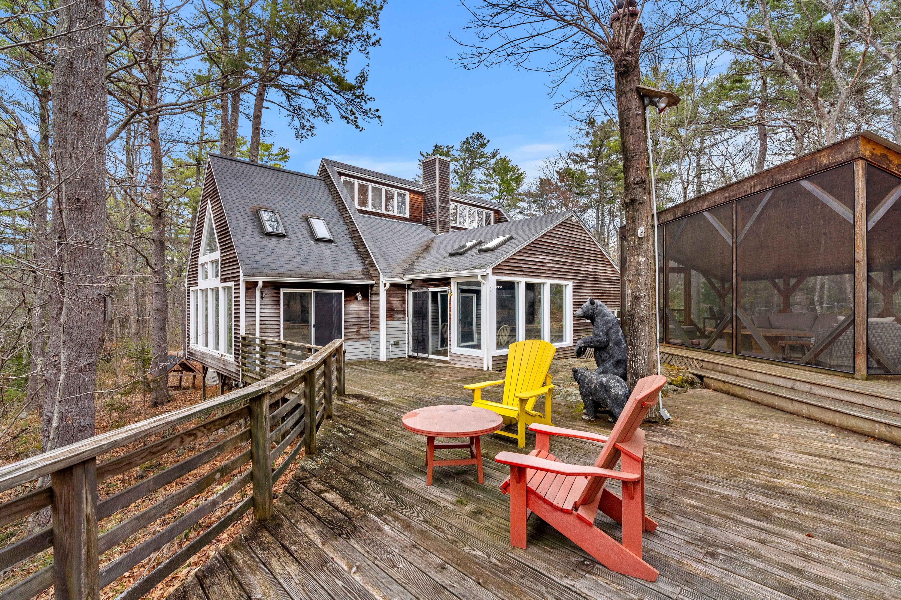 54 Stonetree Road Arrowsic, ME 04530 - Photo 45 of 52 rear-deck-screened-room-54-stonetree-roa