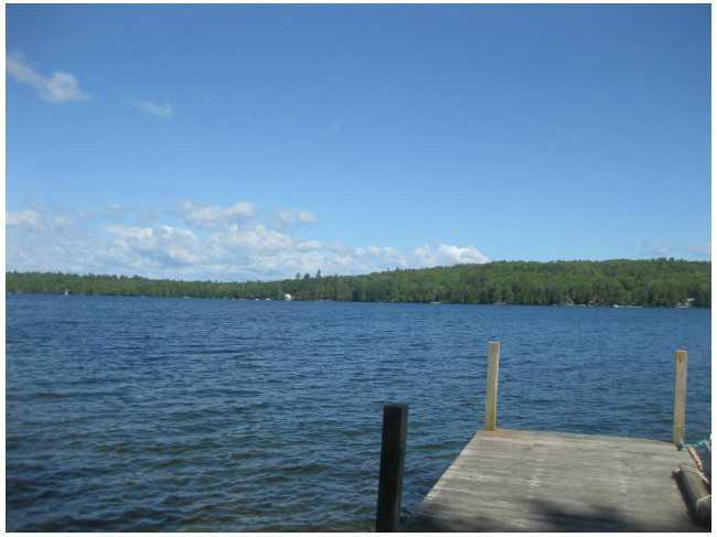 450 Stanhope Mill Road Lincoln, ME 04457 - Photo 10 of 31 View. view from the dock or the deck.