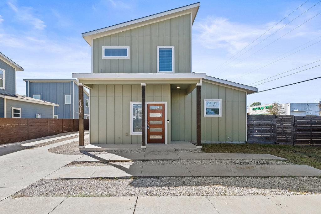 6301 Santos Street, Unit A Austin, TX 78741 - Photo 1 of 37 a view of a house with a garden