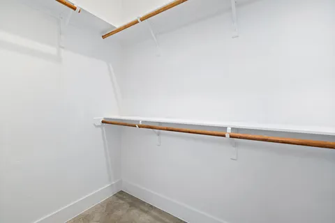 a close up view of racks on the wall