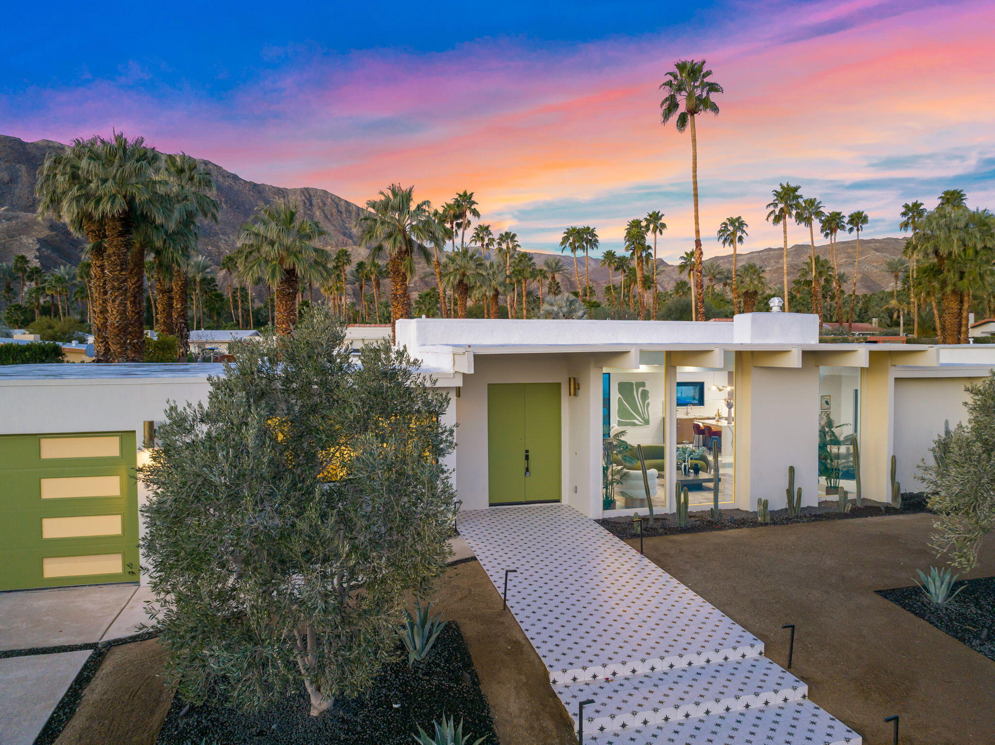 a view of a house with a patio
