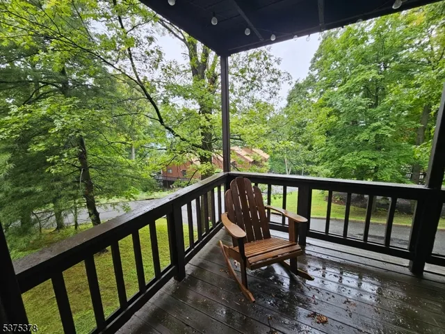 a view of a two chair in the balcony