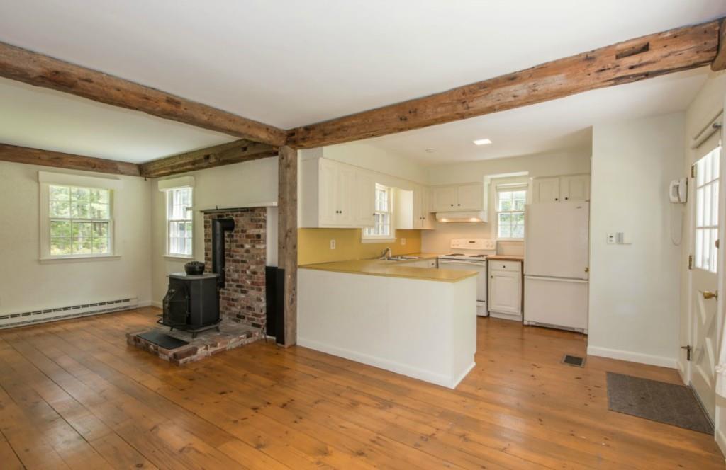 6 Nichols Road East Boothbay, ME 04544 - Photo 6 of 20 The kitchen, with wood cabinets over...