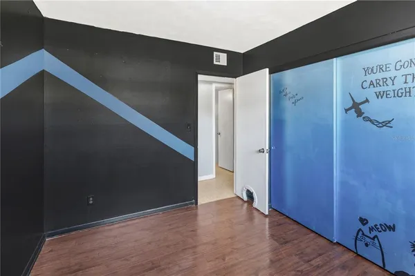 a view of an empty room