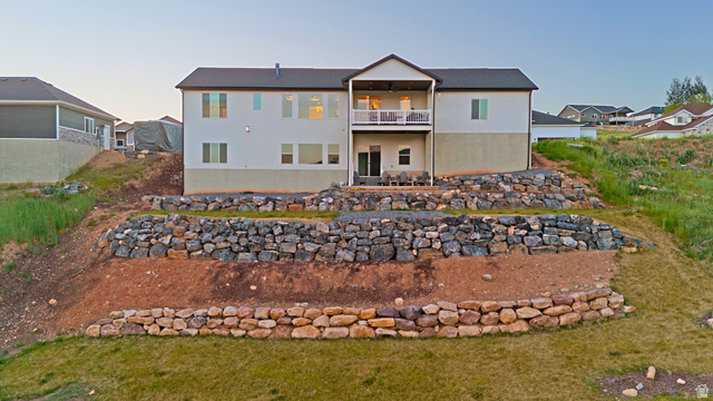 851 Grandview Drive Morgan, UT 84050 - Photo 55 of 68 Two-story residence featuring a ground-level patio and an upper-level balcony