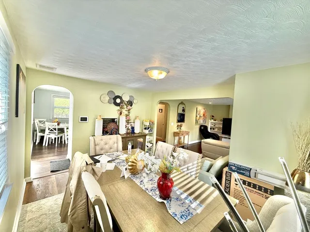 a view of a trees with a yard