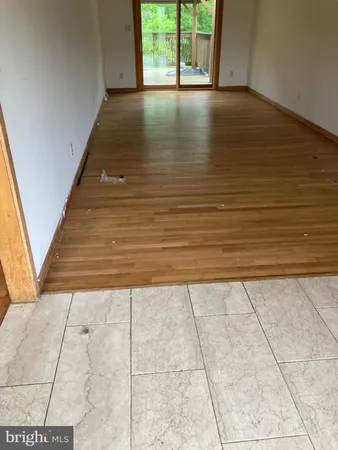 a view of water heater room with window