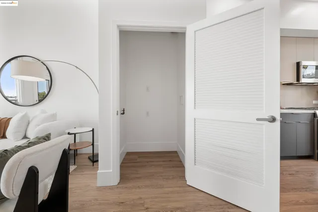 a car parked in front of a building