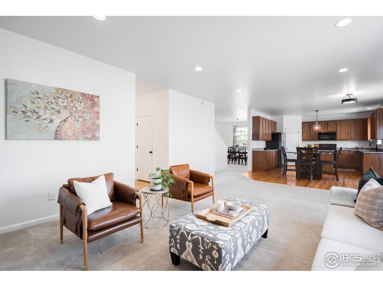 5861 Mountain Shadows Boulevard Firestone, CO 80504 - Photo 11 of 39 a living room with furniture and wooden floor