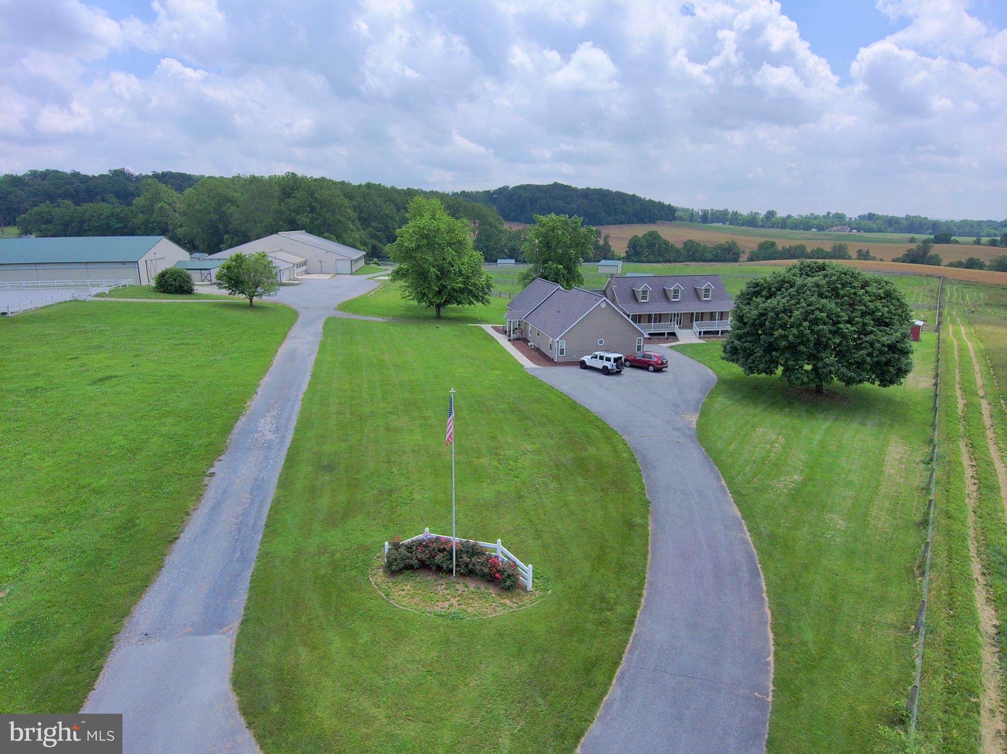 3875 Bark Hill Road Union Bridge, MD 21791 - Photo 15 of 142 an aerial view of a house with a yard