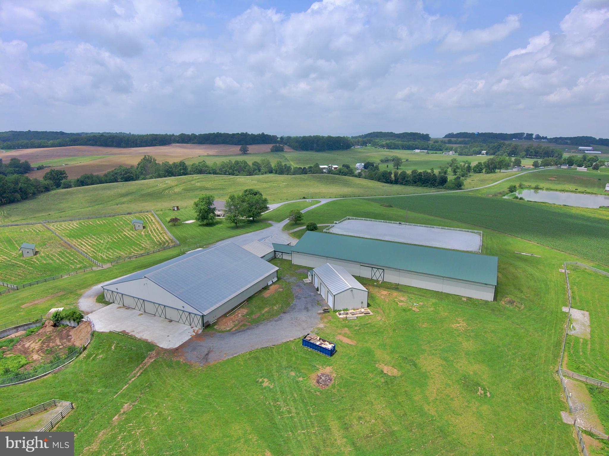 3875 Bark Hill Road Union Bridge, MD 21791 - Photo 20 of 142 an aerial view of a house with a yard basket ball court and outdoor seating