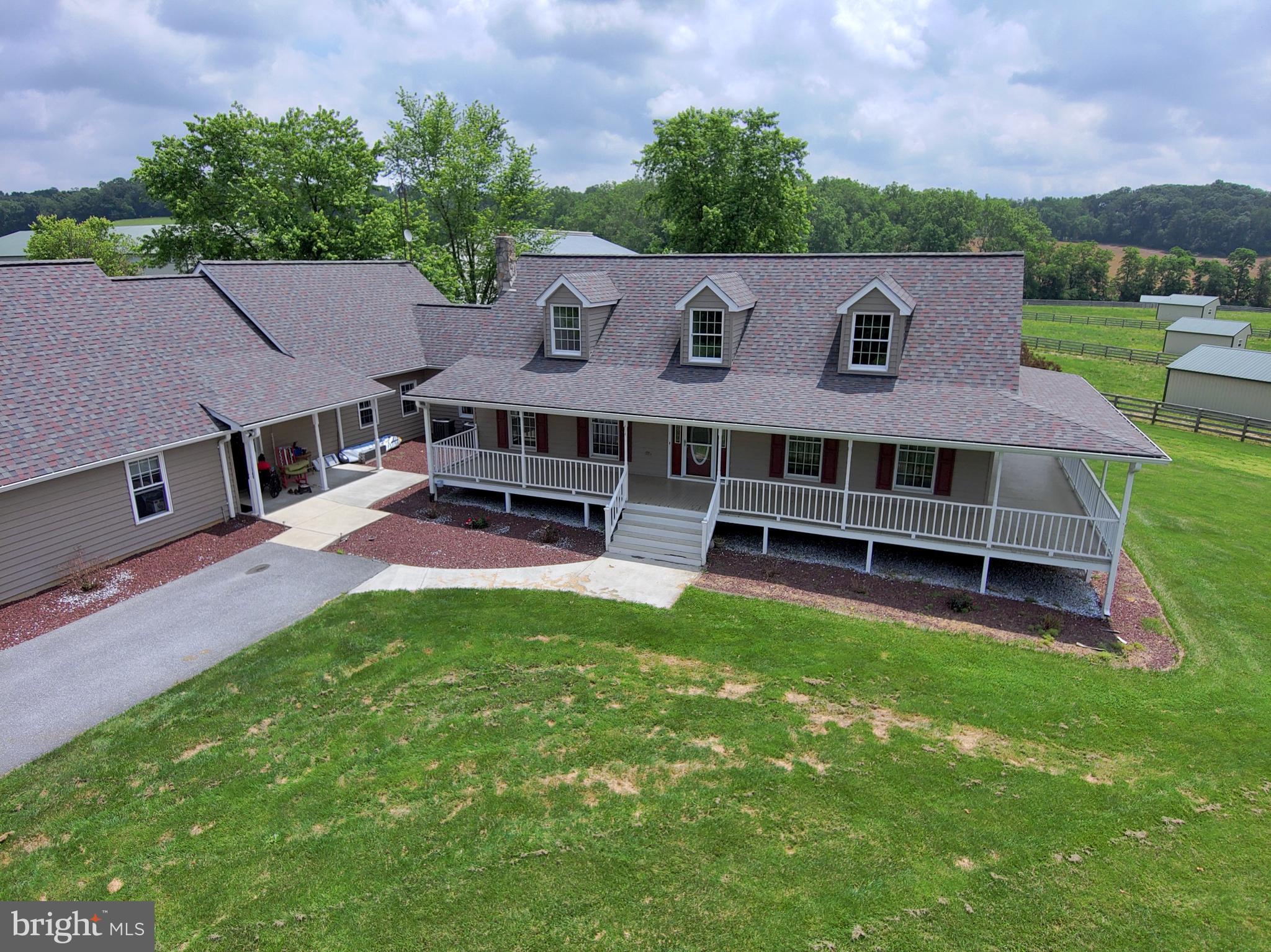3875 Bark Hill Road Union Bridge, MD 21791 - Photo 10 of 142 an aerial view of a house with a yard