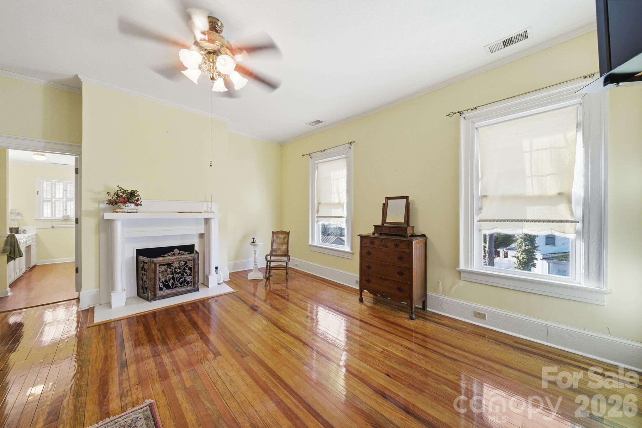 515 Camden Road Wadesboro, NC 28170 - Photo 22 of 36 a living room with furniture and a fireplace