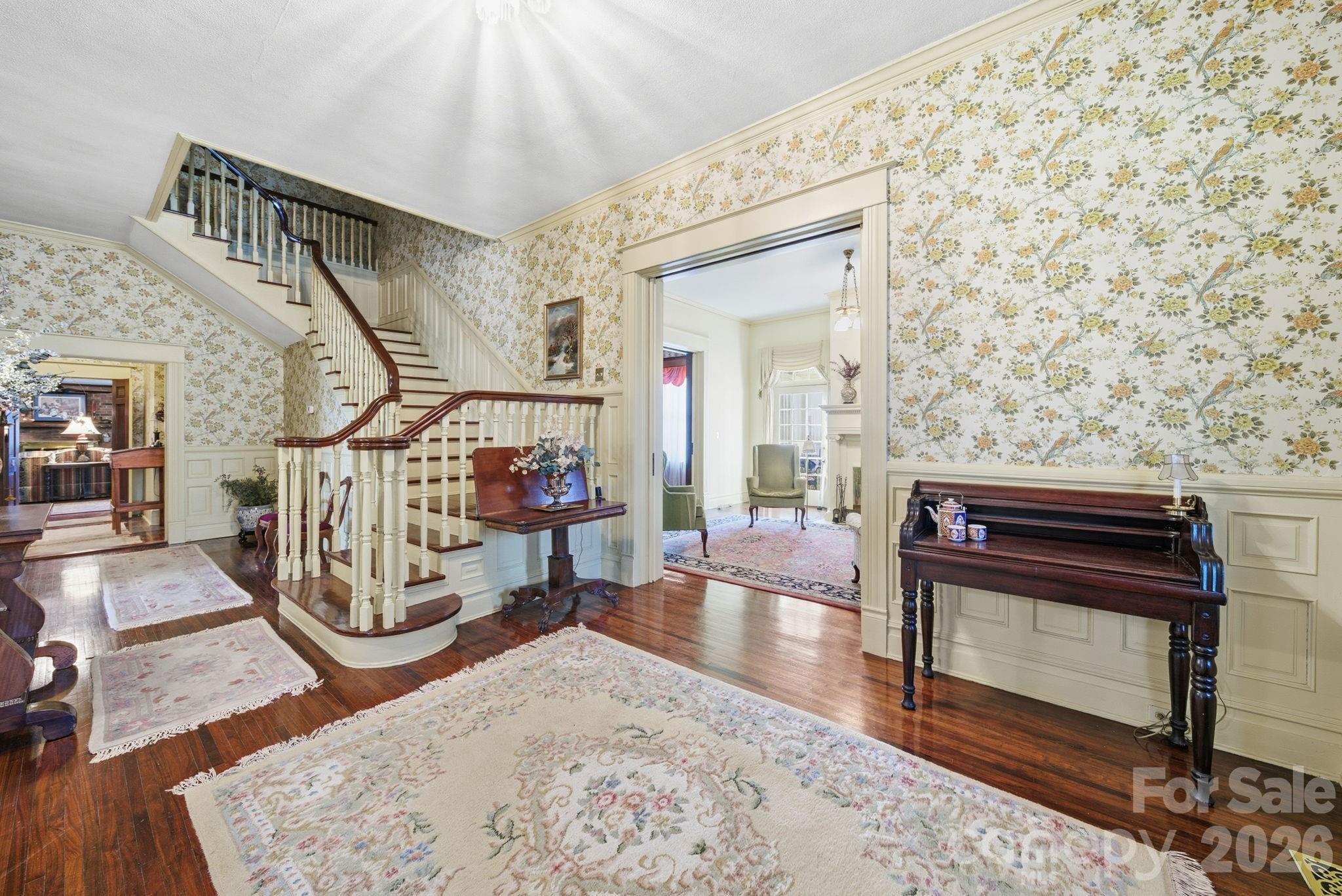 515 Camden Road Wadesboro, NC 28170 - Photo 6 of 36 a view of staircase with furniture and a window