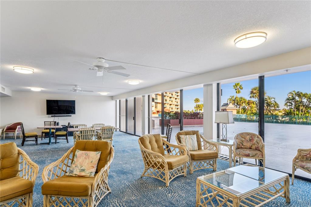1 Key Capri, Unit 312E Treasure Island, FL 33706 - Photo 73 of 86 a living room with furniture kitchen view and a large window