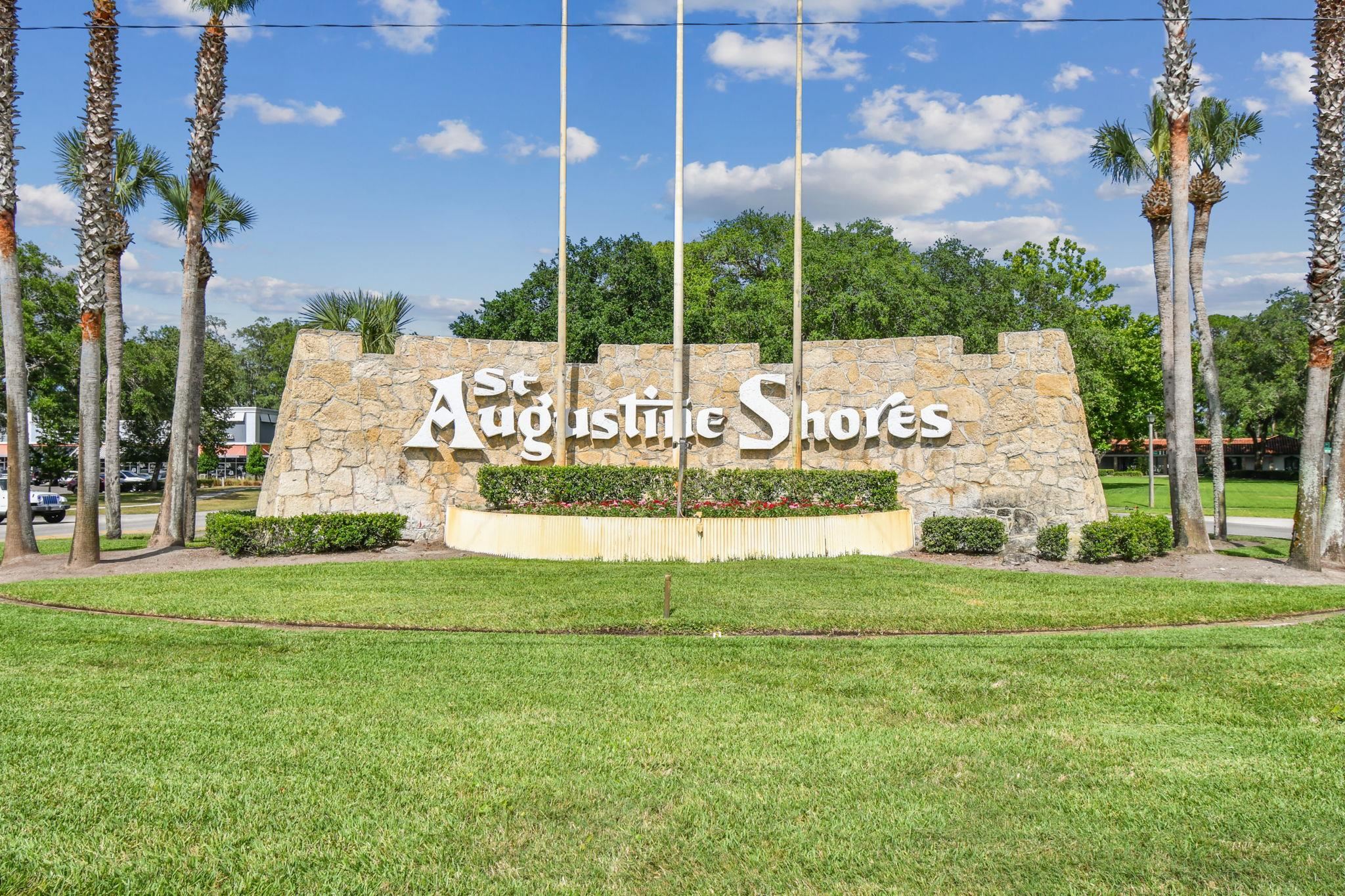202 Augusta Circle St. Augustine, FL 32086 - Photo 33 of 35 a view of a park that has a sign on the side of it