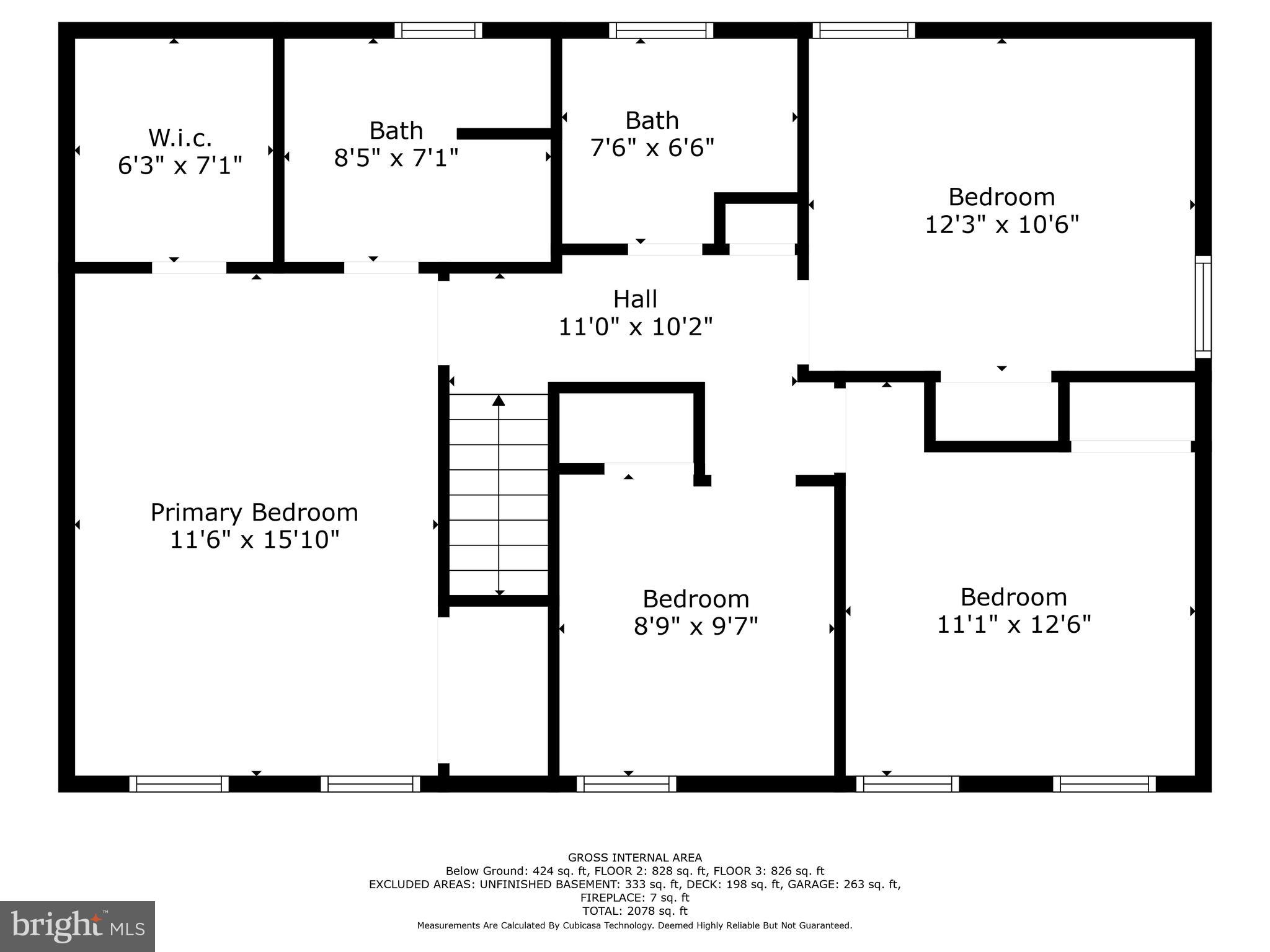 7638 Trail Run Road Falls Church, VA 22042 - Photo 41 of 43 Upper Level Floor Plan