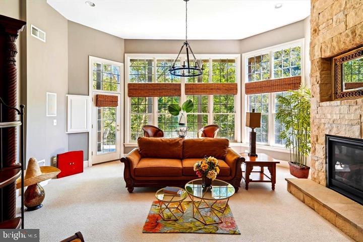 20366 Fallsway Terrace Sterling, VA 20165 - Photo 35 of 45 a living room with furniture and a fireplace