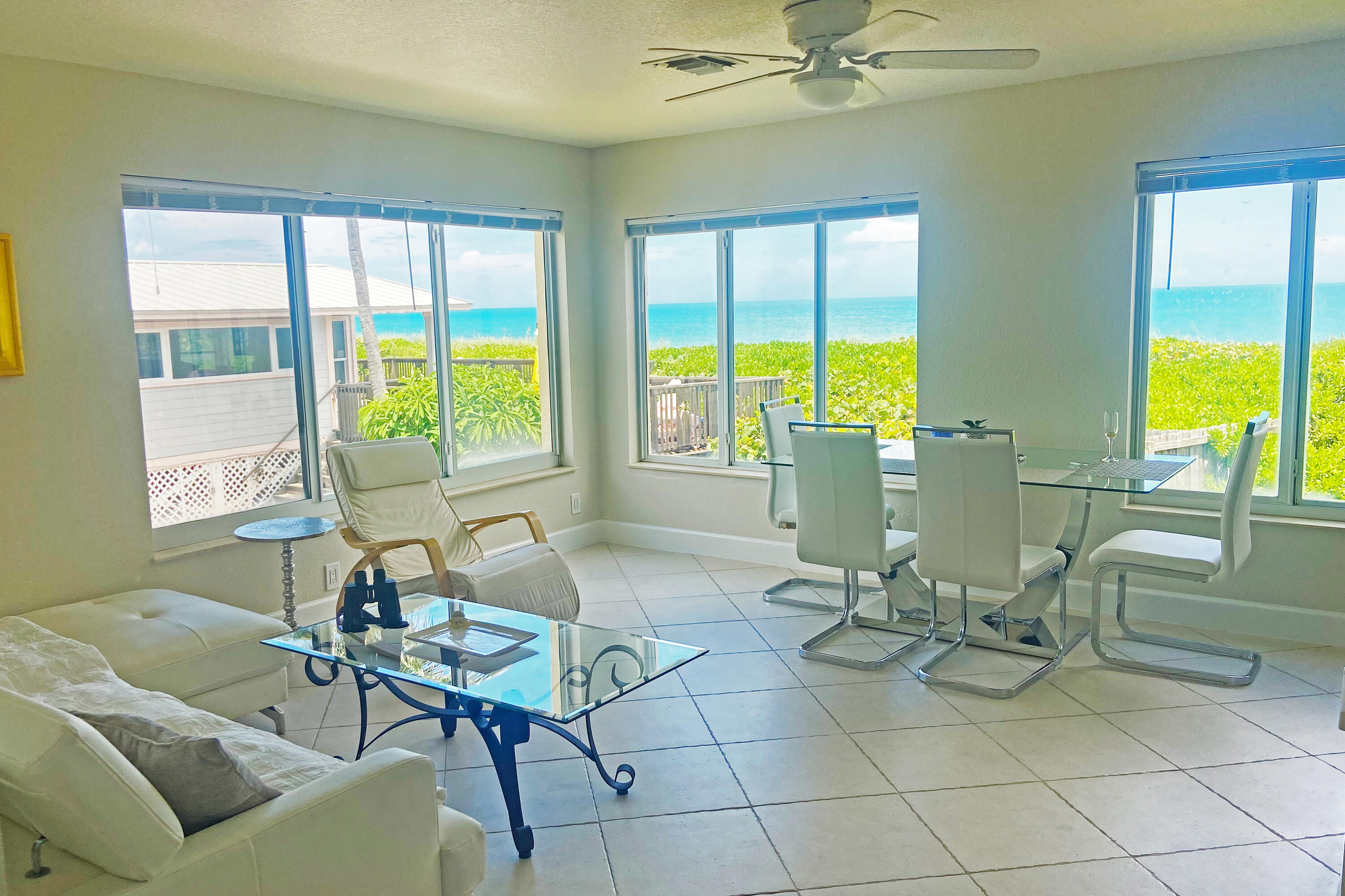 3541 Northeast Ocean Boulevard, Unit 4 Jensen Beach, FL 34957 - Photo 13 of 34 Living Room Facing North