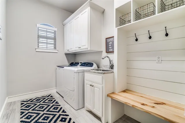 a room with storage and utility