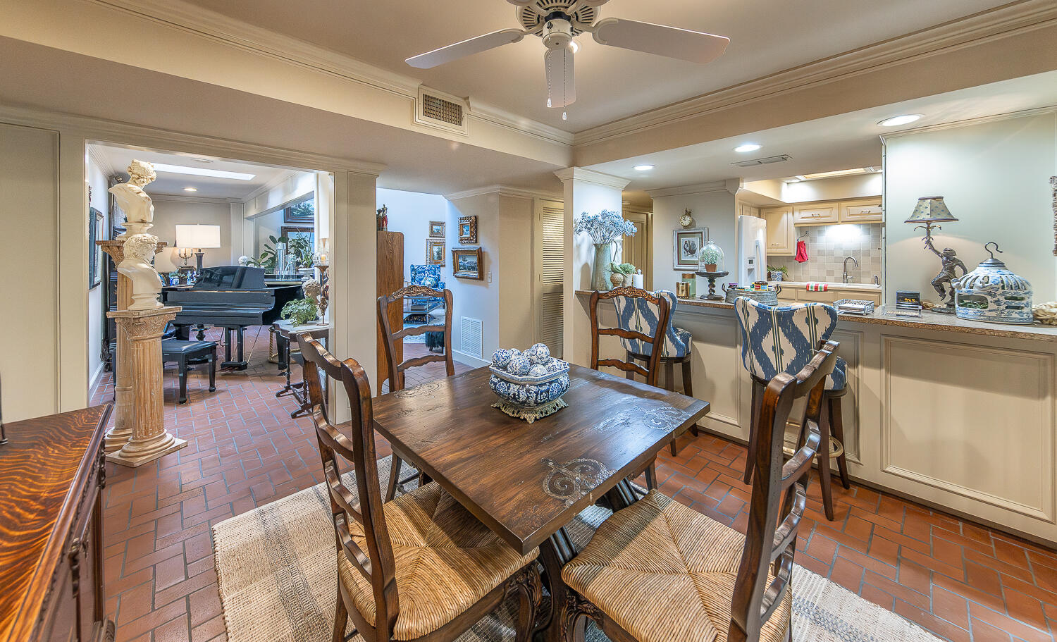 2302 Slide Road, Unit 25 Lubbock, TX 79407 - Photo 11 of 40 a view of a dining room with furniture and wooden floor