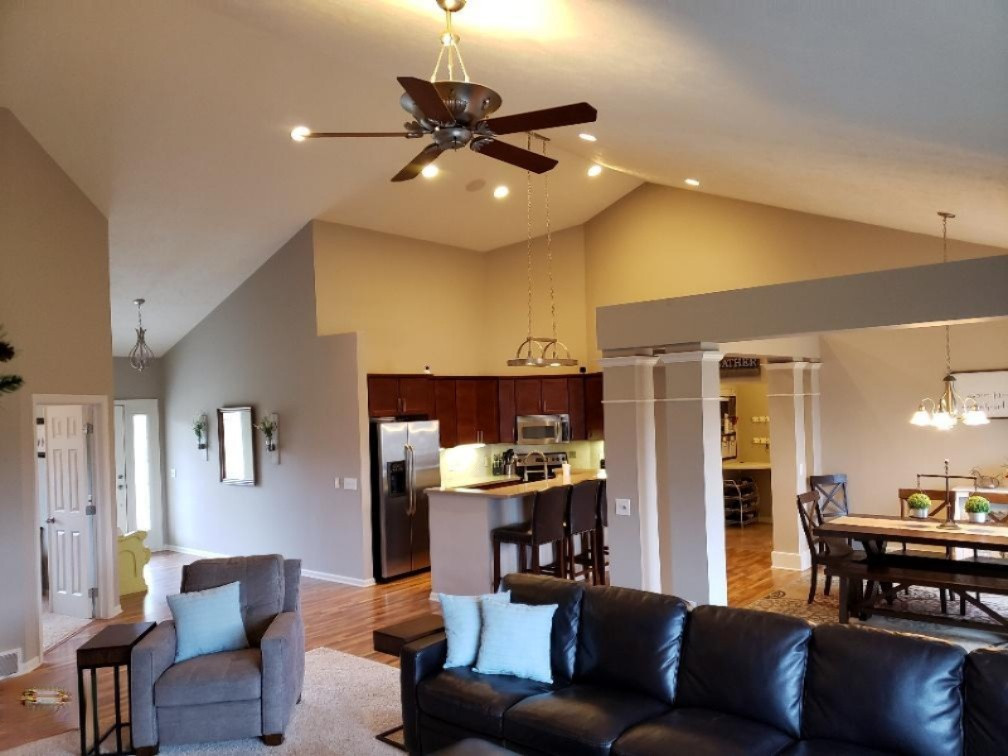 6970 Farr Road Nunica, MI 49448 - Photo 11 of 34 Living Room Din8ng Room View