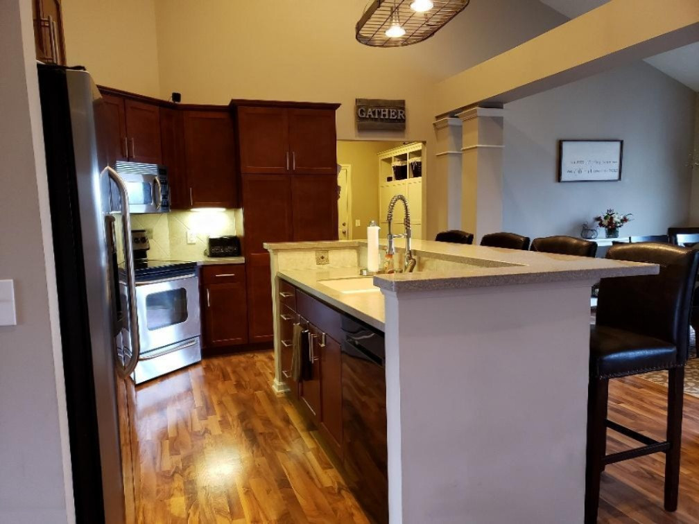 6970 Farr Road Nunica, MI 49448 - Photo 12 of 34 Kitchen and Island/ Snack Bar