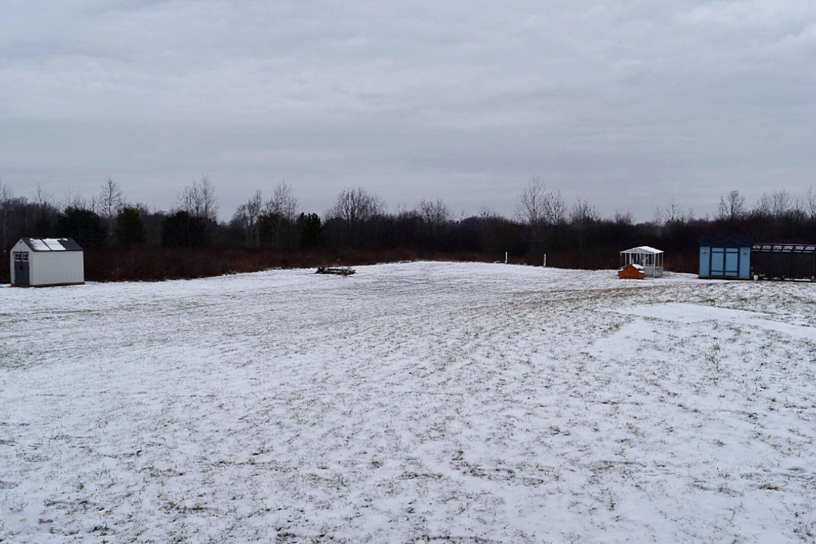 6970 Farr Road Nunica, MI 49448 - Photo 5 of 34 Back Yard Winter View