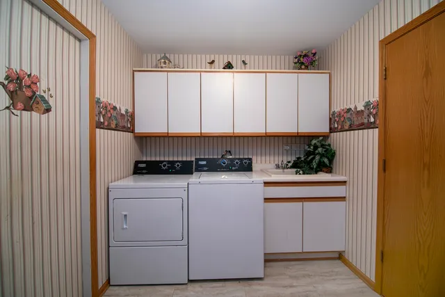 a room with storage and utility