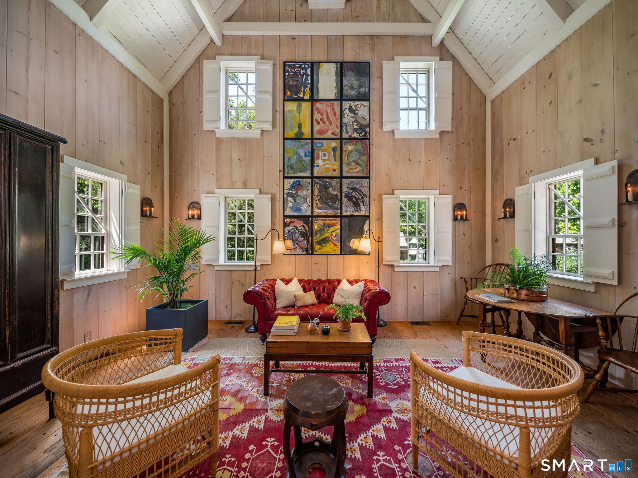 155 A Joshuatown Road Lyme, CT 06371 - Photo 16 of 40 dramatic floor to ceiling design