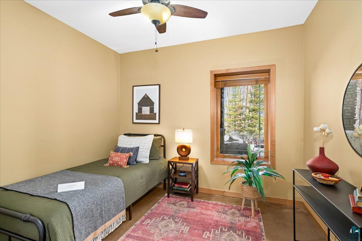 92598 Spells Road Sturgeon Lake, MN 55783 - Photo 38 of 60 Bedroom with baseboards and ceiling fan