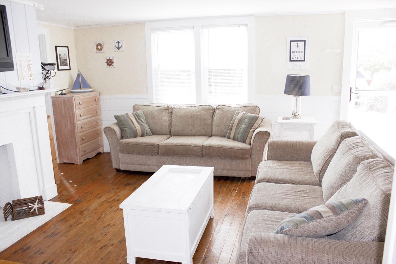 4 Beach Road West Dennis, MA 02670 - Photo 6 of 22 a living room with furniture and a flat screen tv