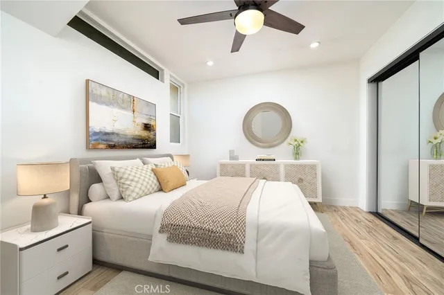 a view of a garage with storage