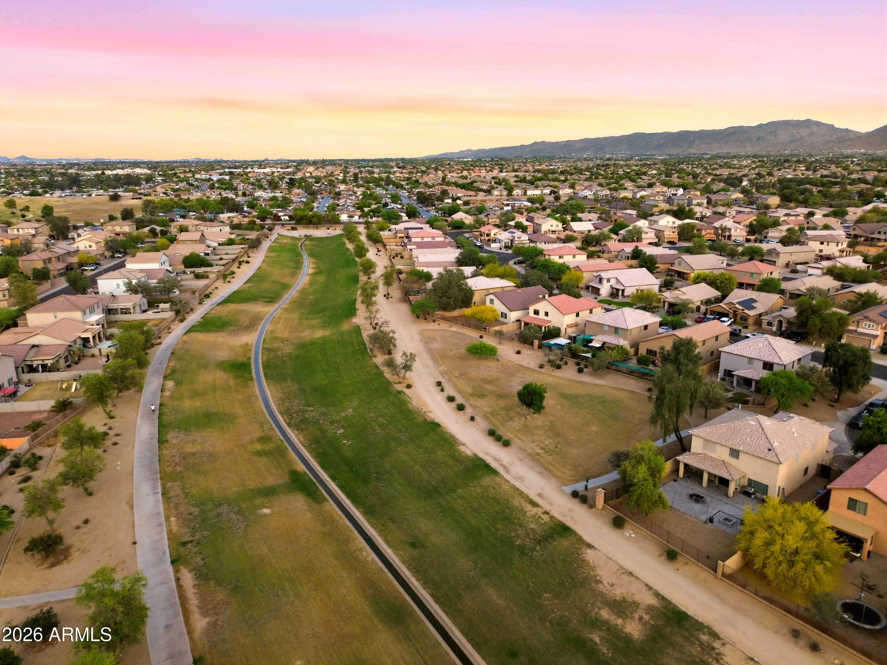 4372 West Alta Vista Road Laveen, AZ 85339 - Photo 14 of 47 an aerial view of residential houses with outdoor space