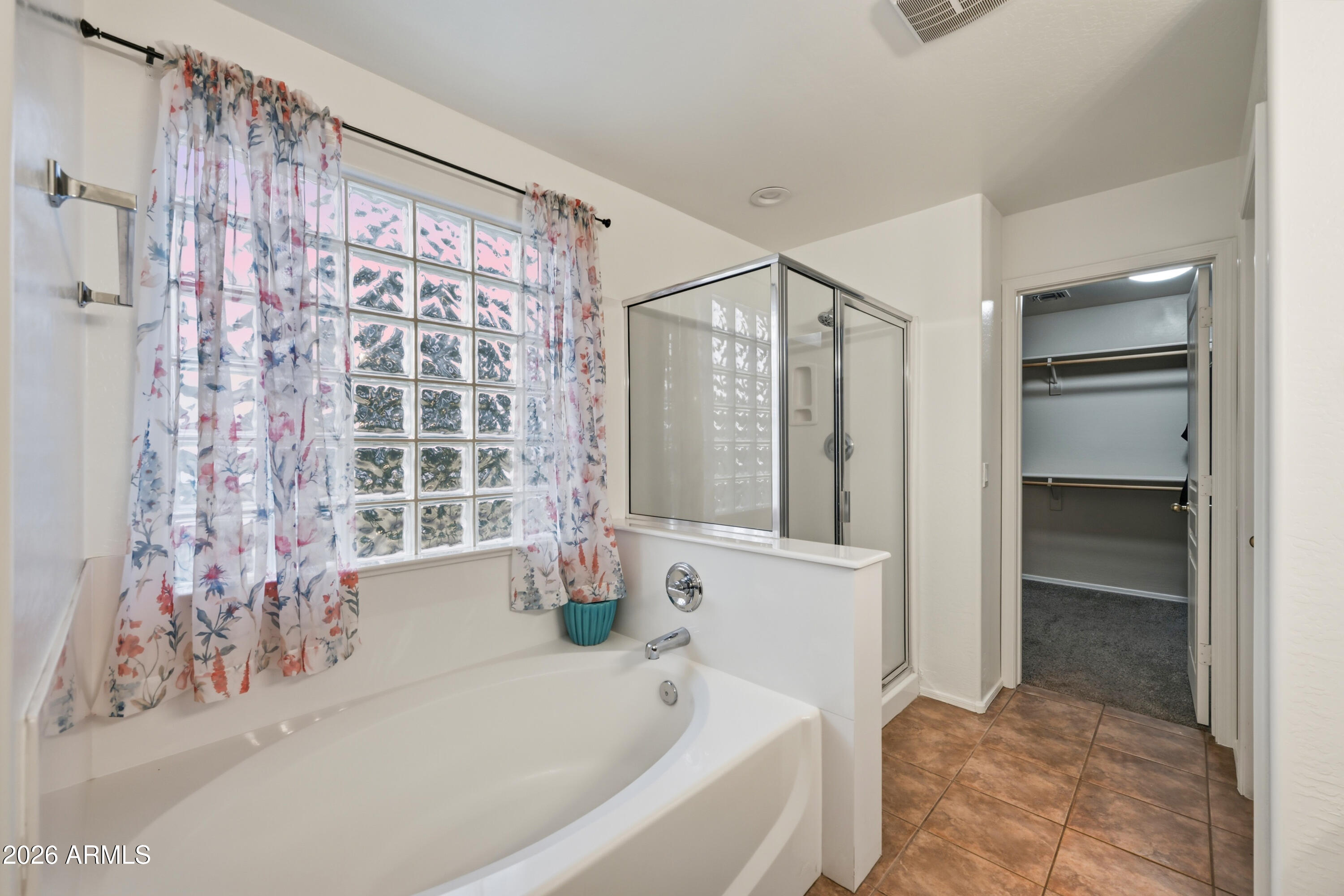 4372 West Alta Vista Road Laveen, AZ 85339 - Photo 35 of 47 a bathroom with a bathtub and a shower