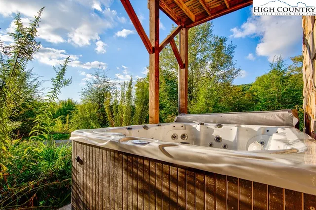 a view of deck with furniture and wooden floor