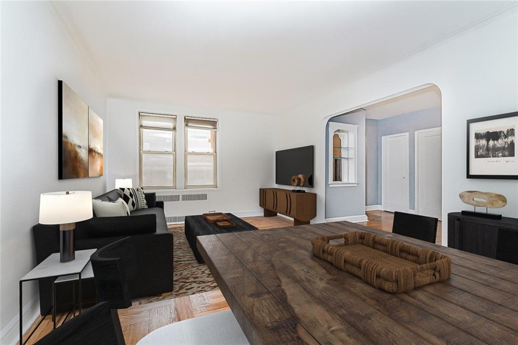 9437 Shore Road, Unit B9 Brooklyn, NY 11209 - Photo 10 of 22 a bedroom with a bed and a couch