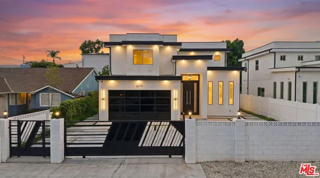 a front view of a house