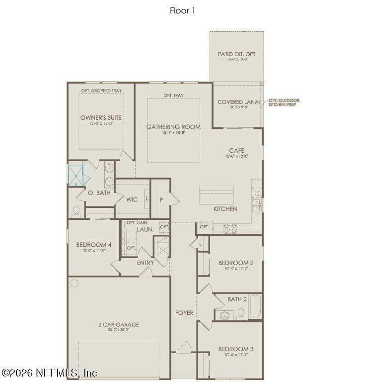 868 Rooster Holw Way Middleburg, FL 32068 - Photo 29 of 29 Highgate Floorplan