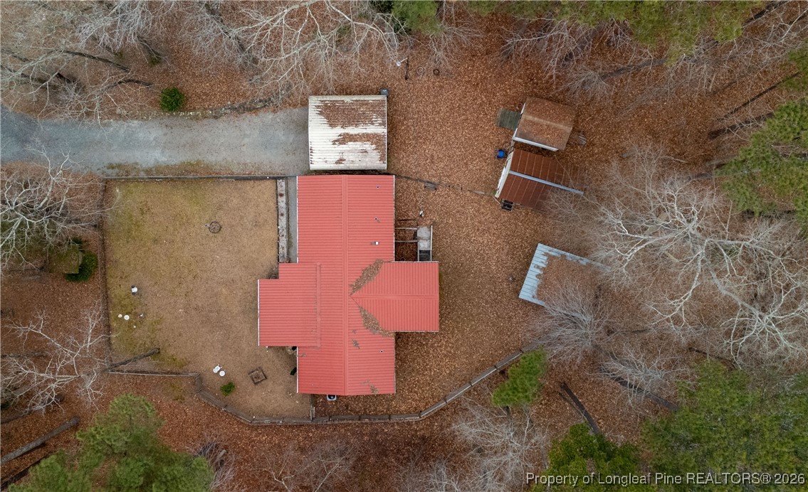 156 Connell Road Carthage, NC 28327 - Photo 40 of 43 an aerial view of residential house with outdoor space
