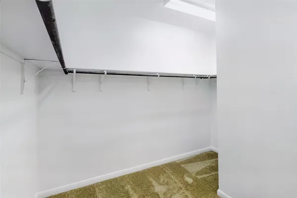 a close view of closet