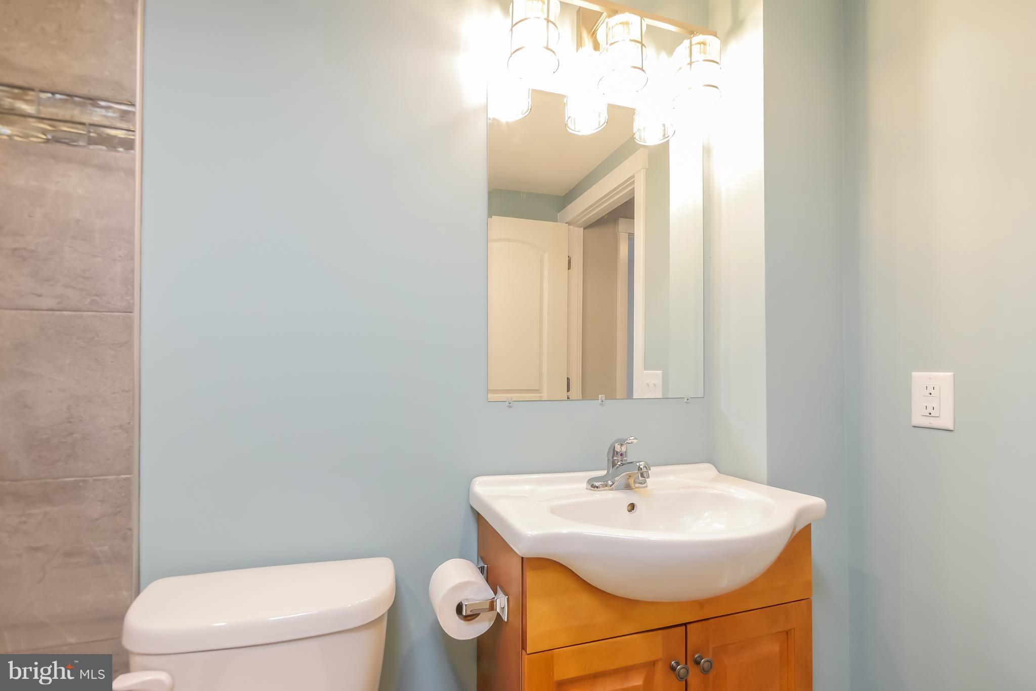 4410 Annapolis Road Baltimore, MD 21227 - Photo 25 of 31 a bathroom with a sink a toilet and mirror
