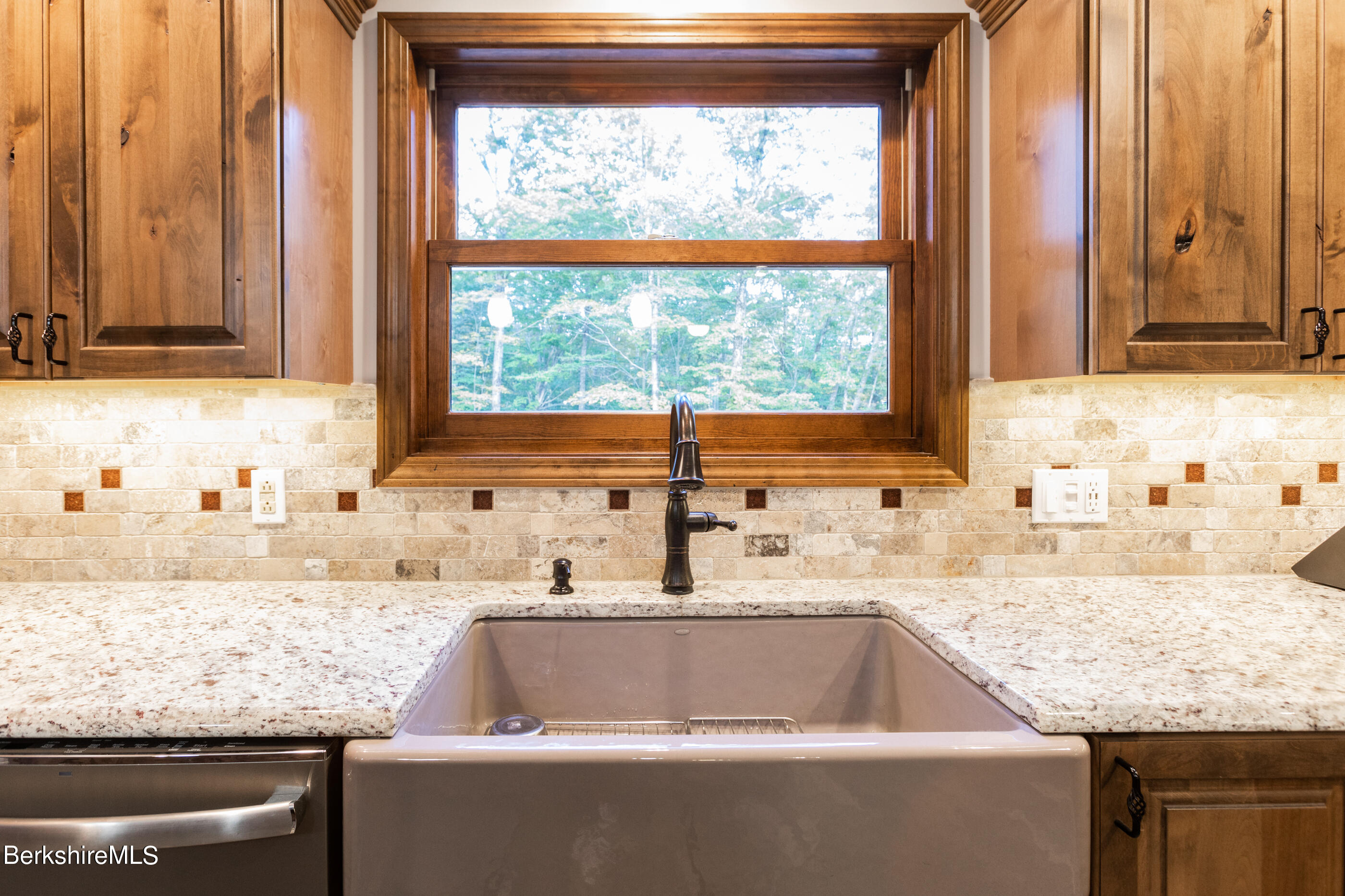 1191 South Washington State Road Washington, MA 01223 - Photo 9 of 41 a kitchen with granite countertop sink and window