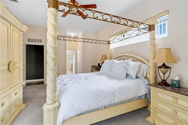 a bathroom with a sink vanity and a mirror